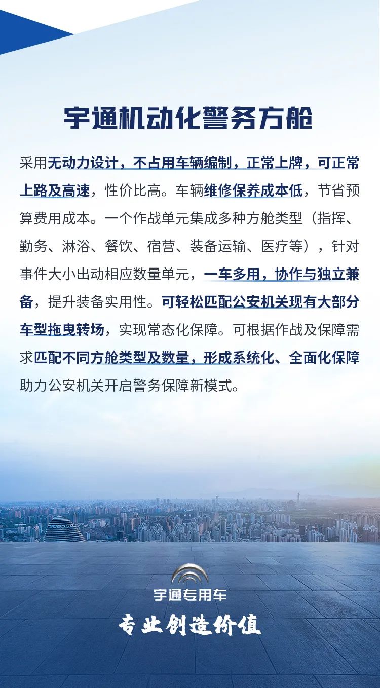 9888拉斯维加斯机动化警务方舱，助力警务保障新模式